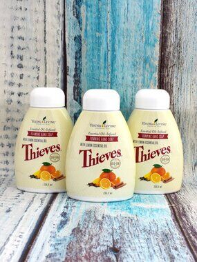 LOT OF 3 - Young Living Thieves Foaming Hand Soap 8 oz READ DESCRIPTION